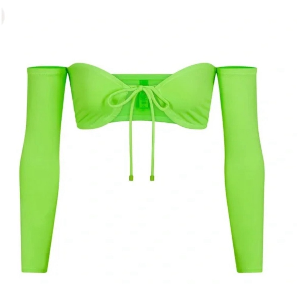Skims long sleeve bikini top 4x